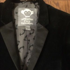 Appaman Size 7 velvet suit euc